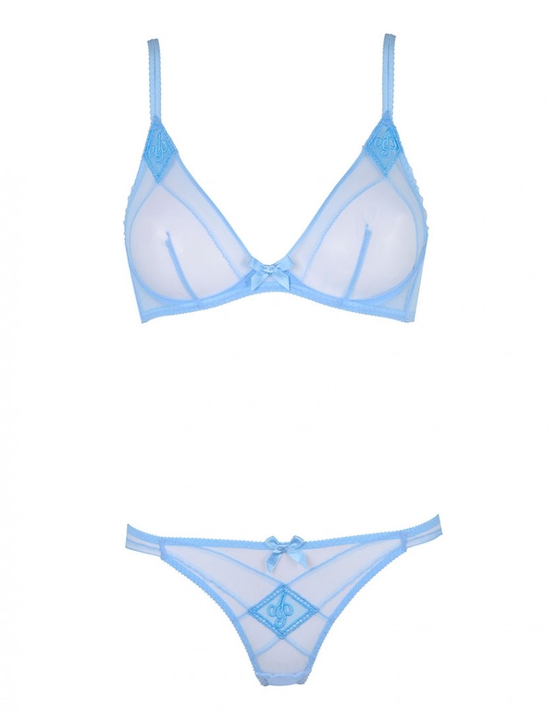 CasperГолубой прозрачный бюстгальтер с мягкой чашкой Casper