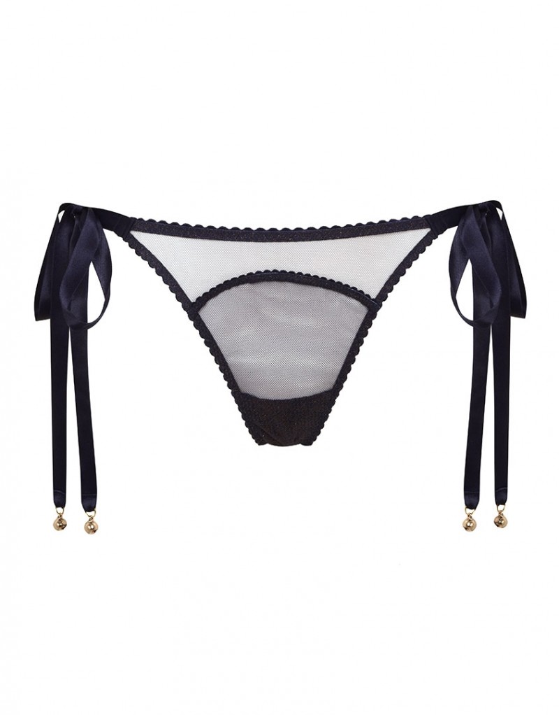 IcyТемно-синие классические трусы на завязках Icy