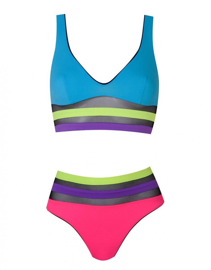 ZenayaРозовые плавки с высокой посадкой Zenaya