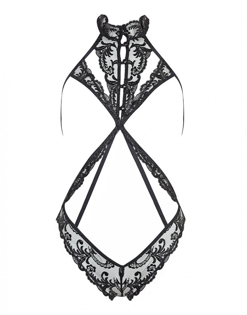 DixeeЧерное кружевное боди Dixee