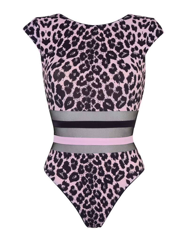 ZenayaСлитный купальник с леопардовым принтом Zenaya