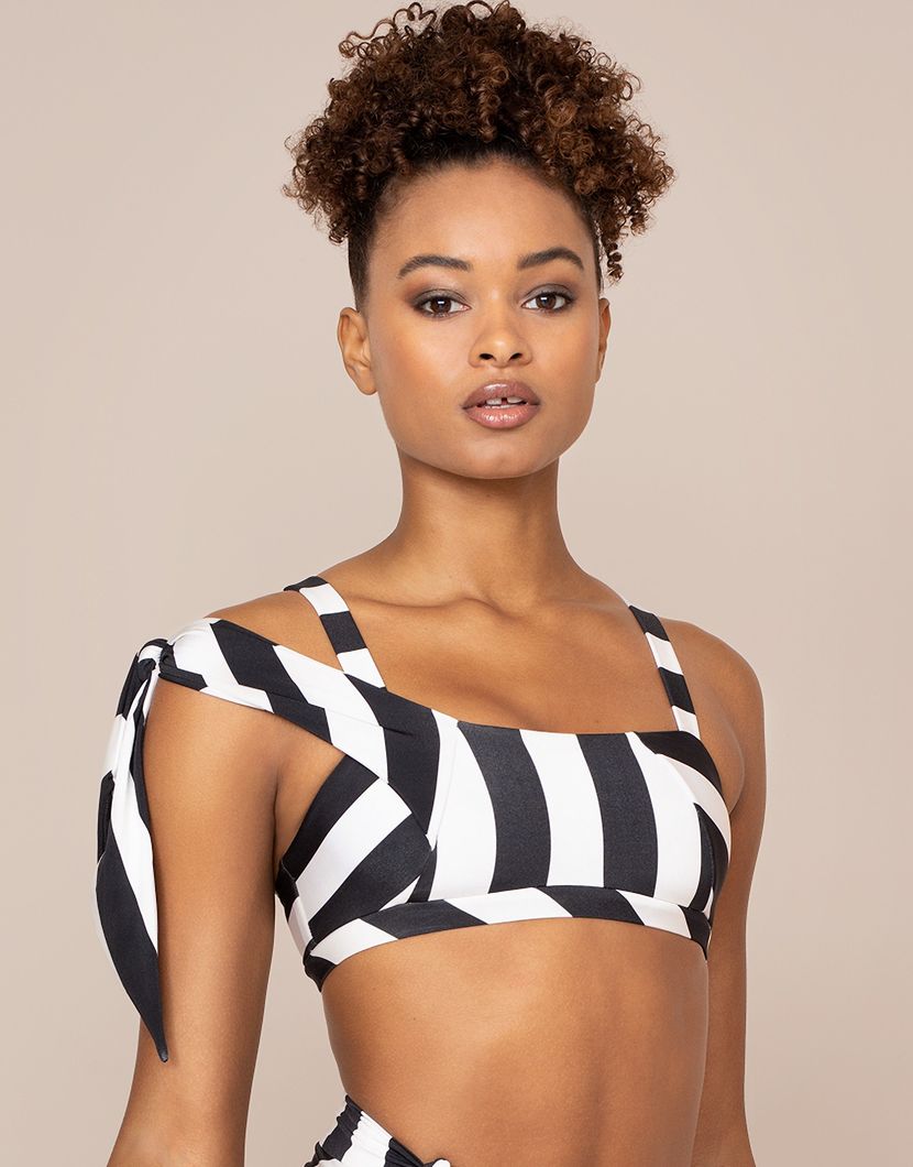 JonelleЧерно-белый топ купальника Jonelle