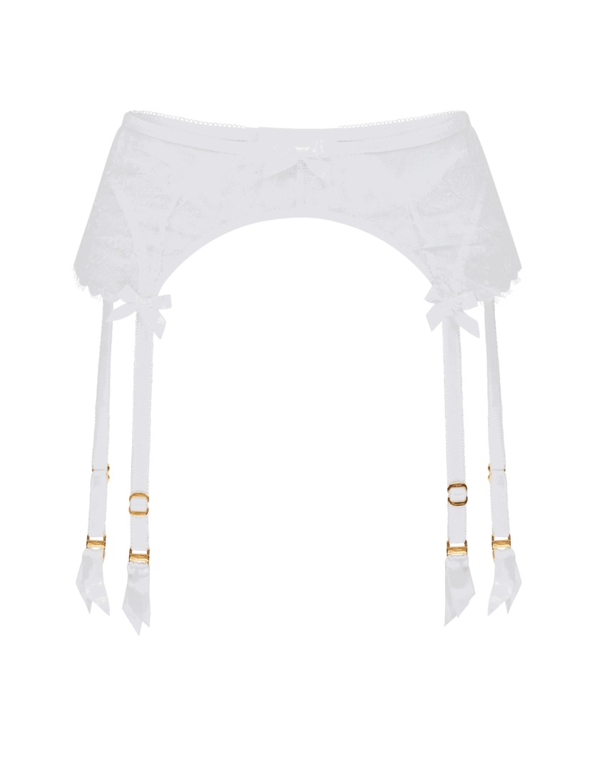 WillaБелый кружевной пояс для чулок Willa