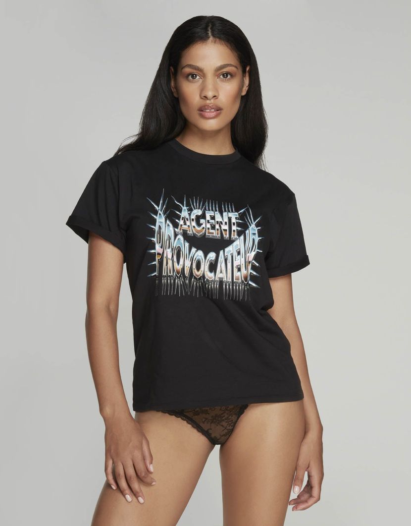 SuzziЧерная хлопковая футболка Suzzi