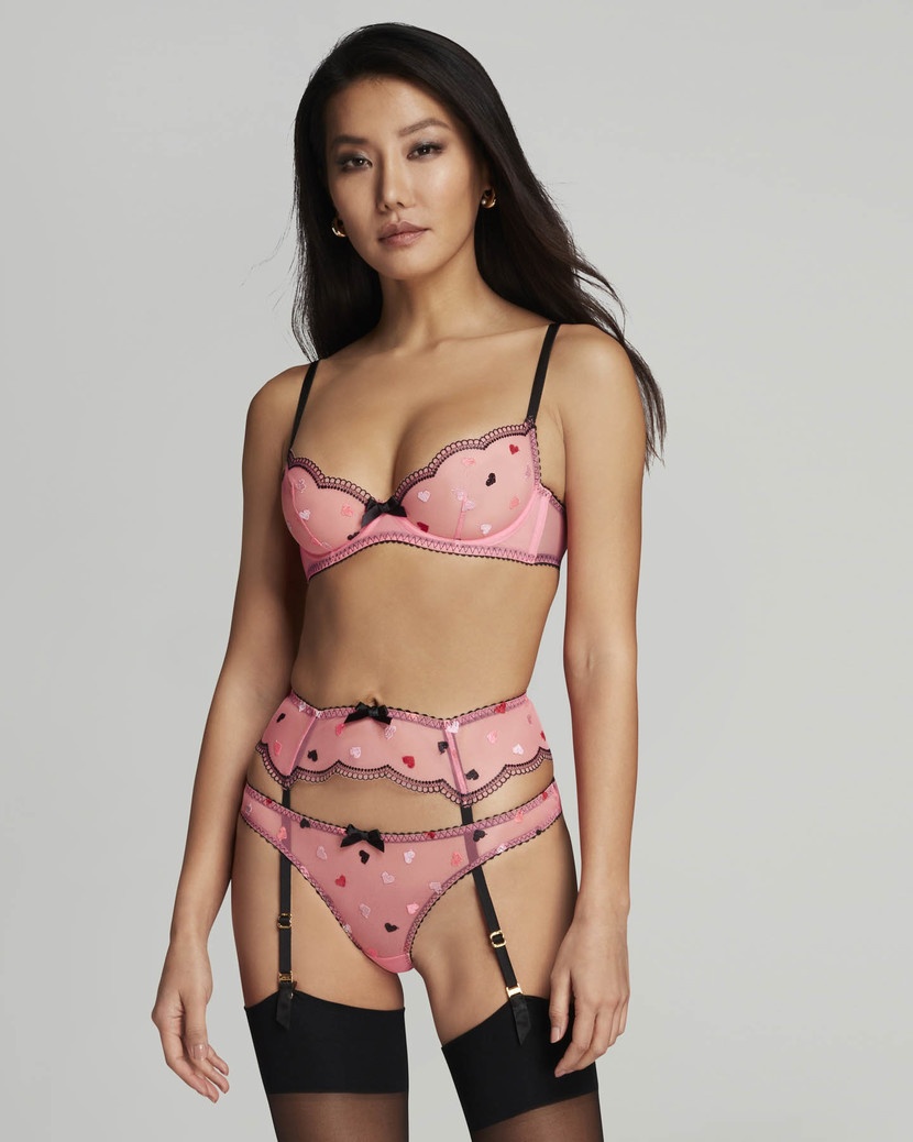 ConnyРозовый пояс для чулок Conny