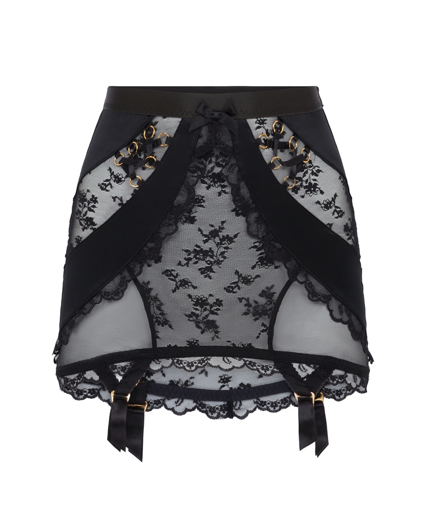 DaphnieЧерный пояс для чулок Daphnie