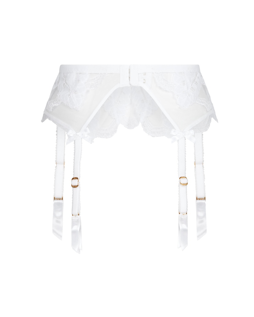 AlysiaБелый пояс для чулок Alysia