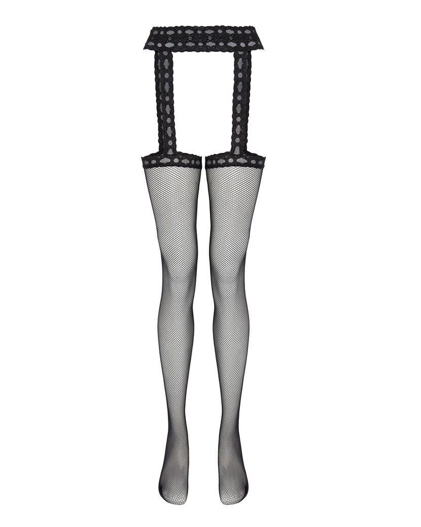 CyraЧерные чулки-колготки в сетку Cyra