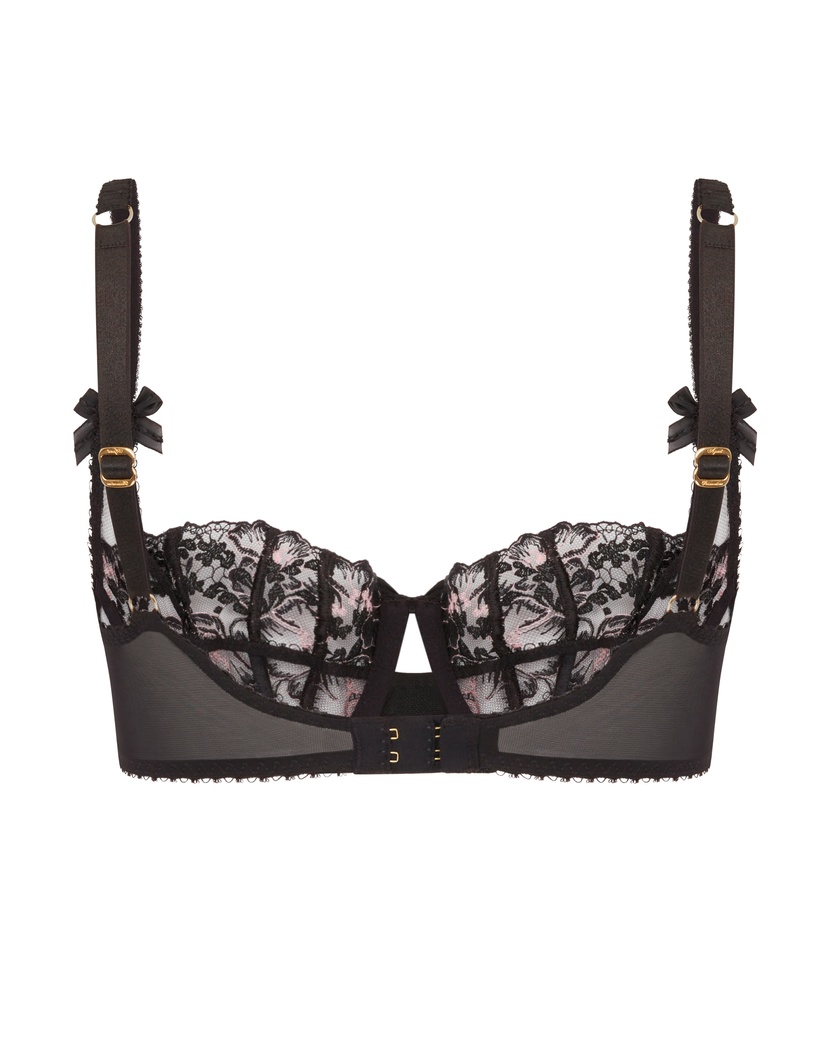 LanaЧерно-розовый бюстгальтер балконет Lana