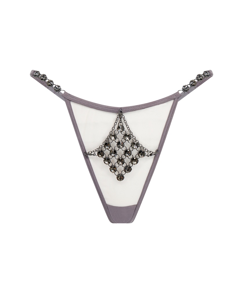 KensiaСеро-металлические трусы стринги Kensia