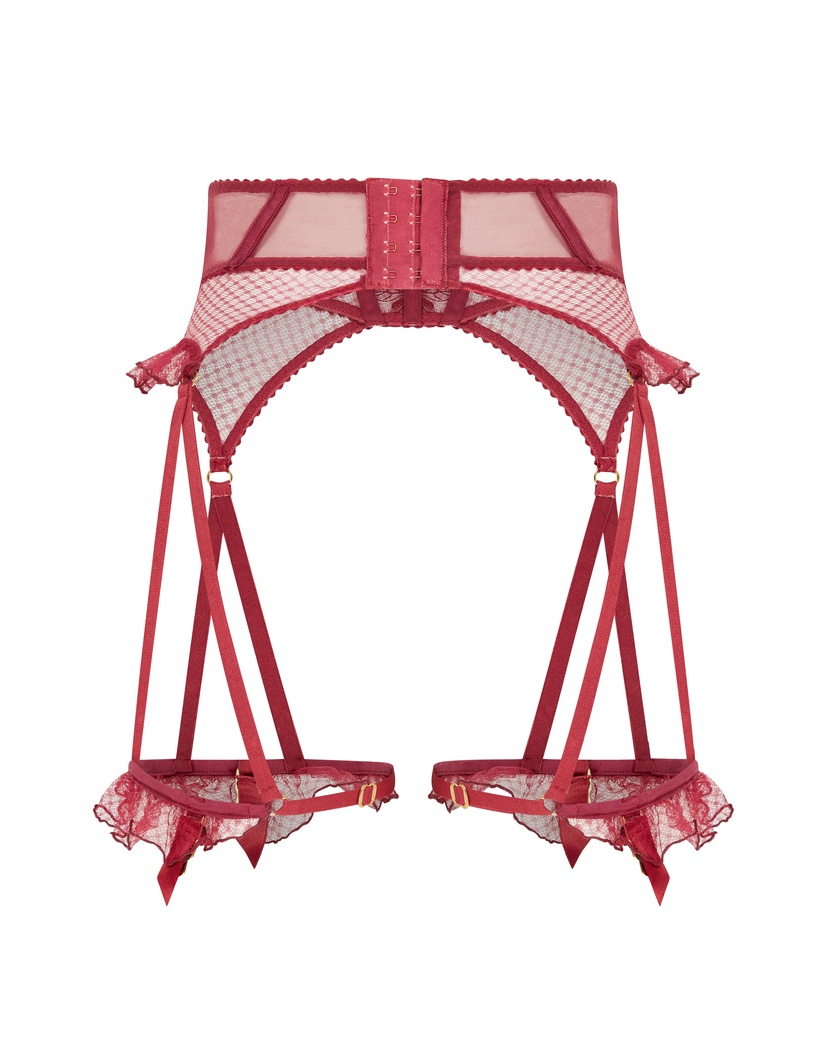 RosiaБордовый пояс для чулок Rosia