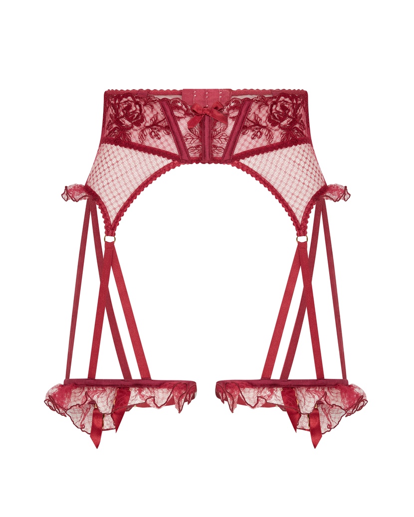 RosiaБордовый пояс для чулок Rosia