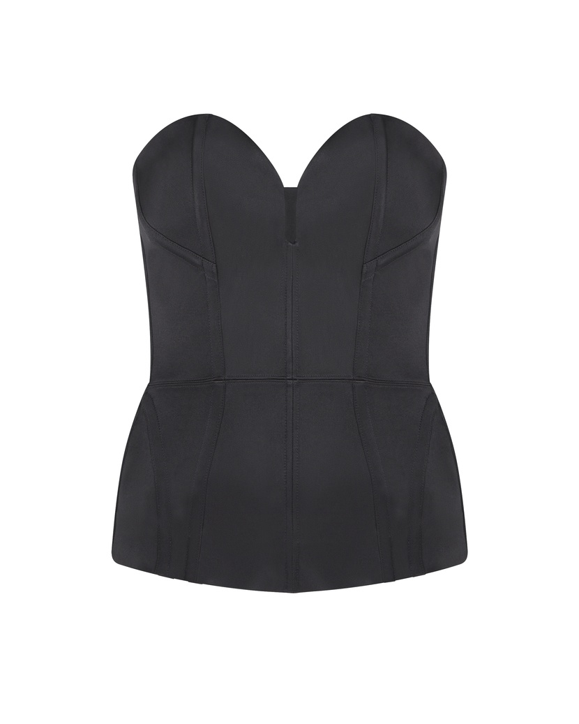 Gena SatinЧерный корсет Gena Satin