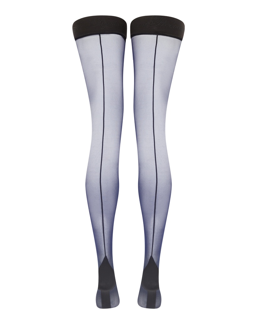 TanzieСине-черные чулки на резинке Tanzie