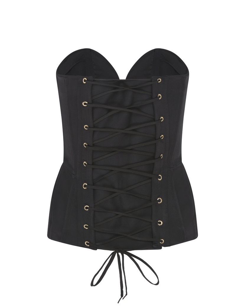 Gena SatinЧерный корсет Gena Satin