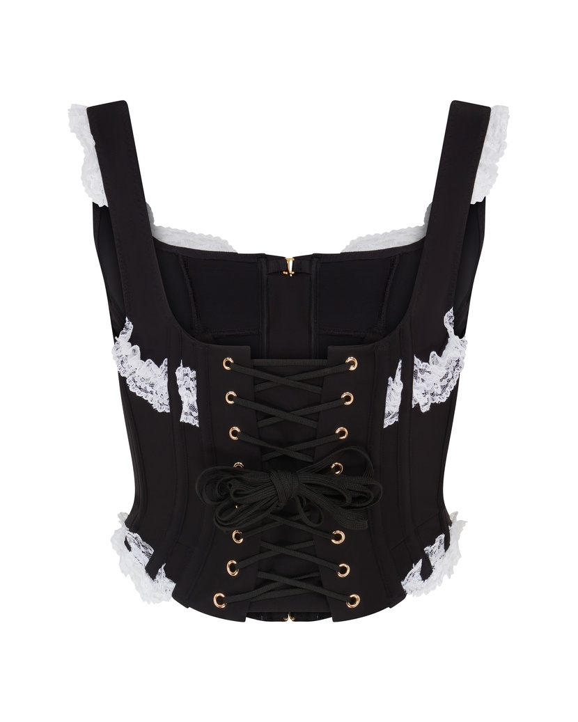 ZenaЧерно-белый корсет Zena