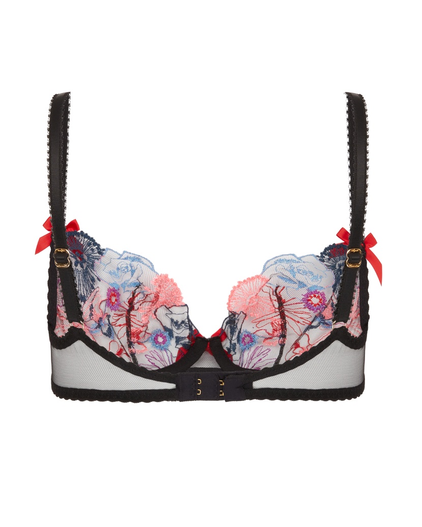 ZuriЧерно-розовый бюстгальтер с мягкой чашкой Zuri