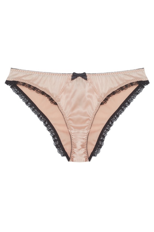 FelindaШелковые классические трусы слипы пудрового цвета Felinda