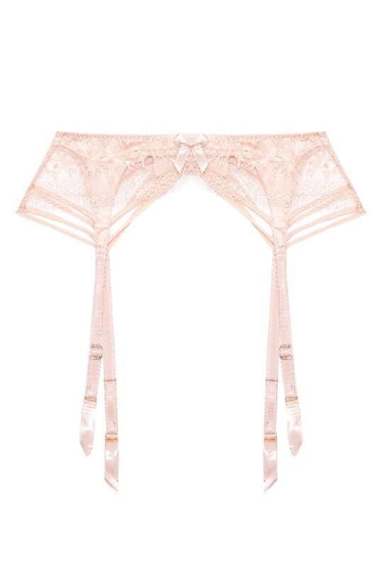 TanyaНюдовый пояс для чулок с кружевом Tanya