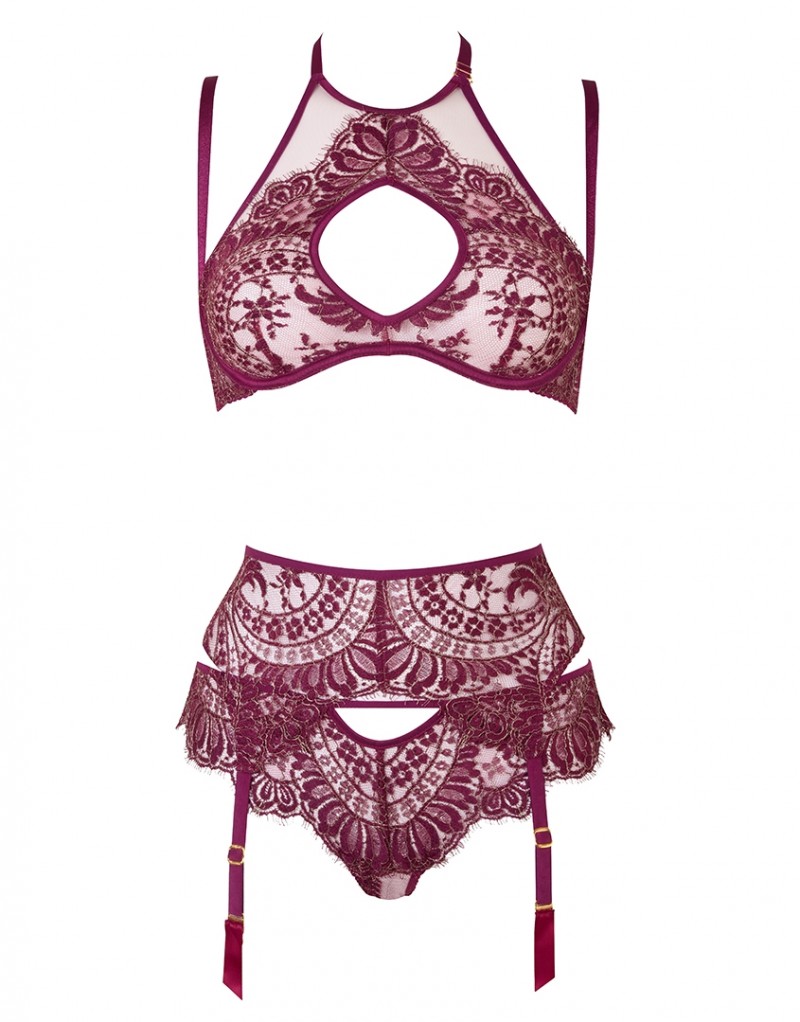 ZaliaБордовый пояс Zalia