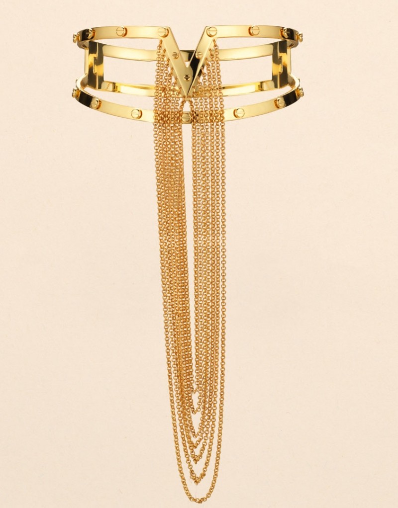 ZeusannaЗолотистый чокер с цепочками Zeusanna