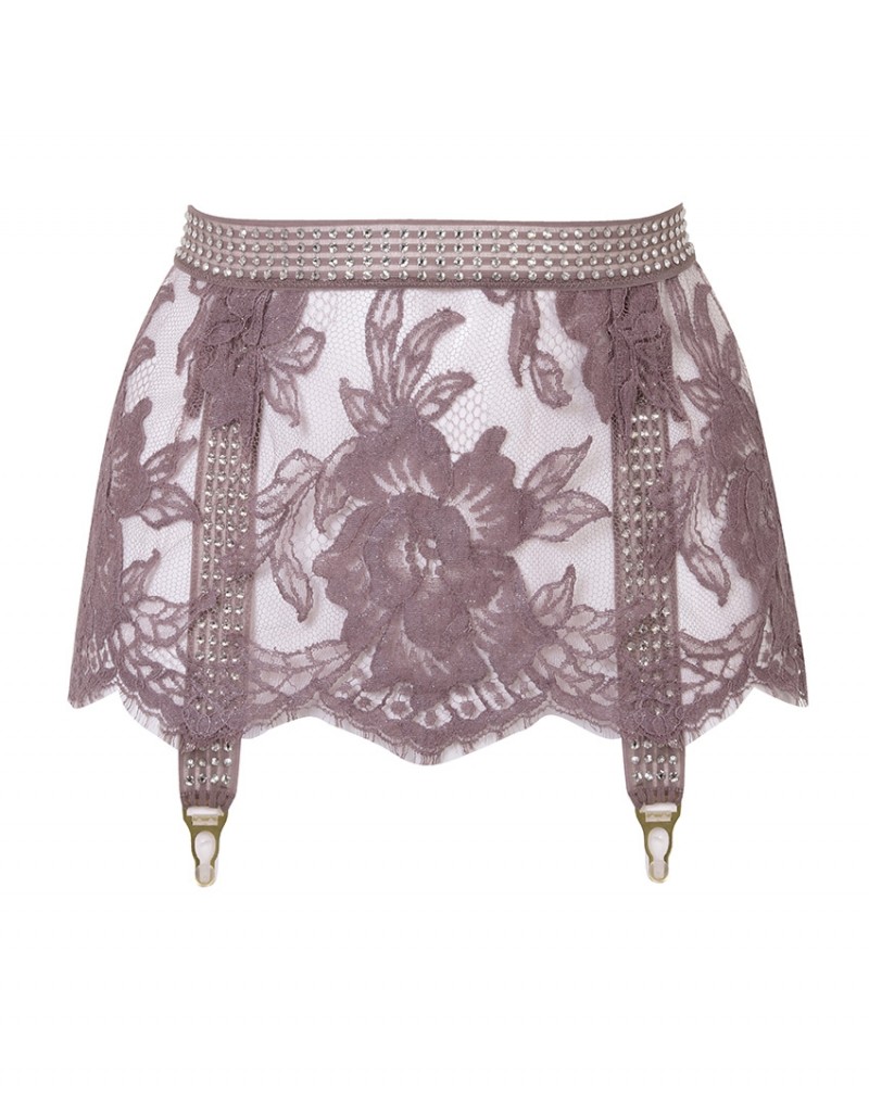 AneliyaСиреневый пояс с кружевом и стразами Aneliya