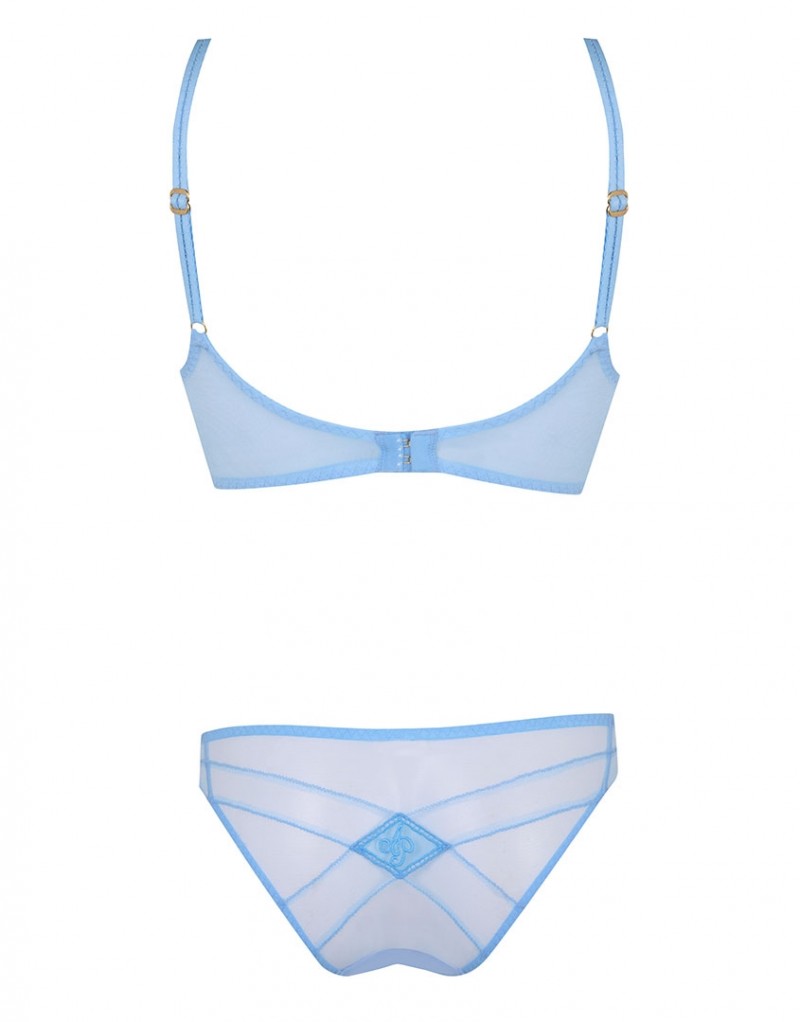 Голубые классические трусы с монограммами Casper