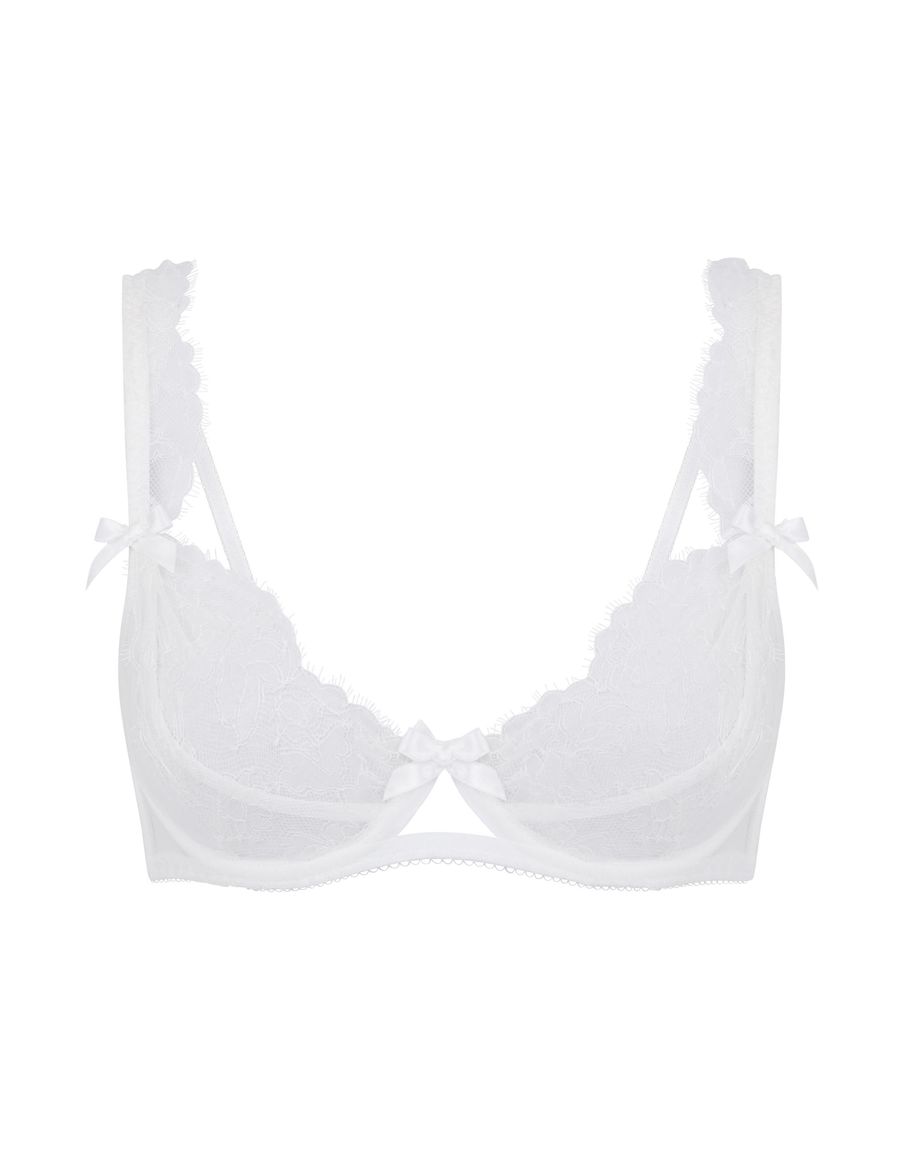 Белый кружевной бюстгальтер с мягкой чашкой Willa