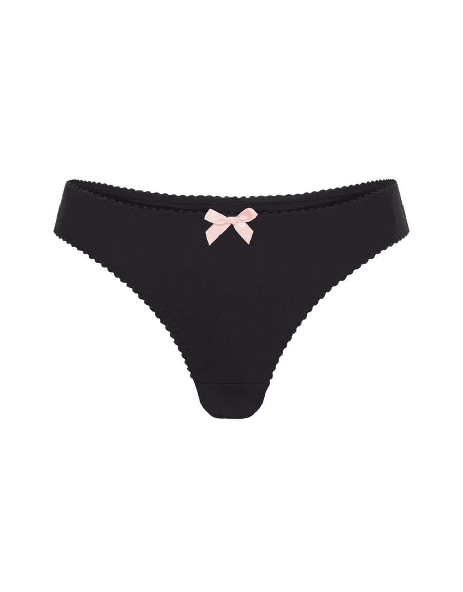 Черные классические трусы слипы с логотипом Jade