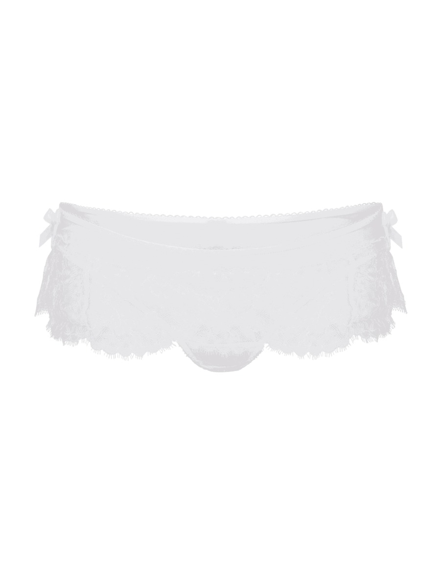 Белые кружевные французские трусы Willa