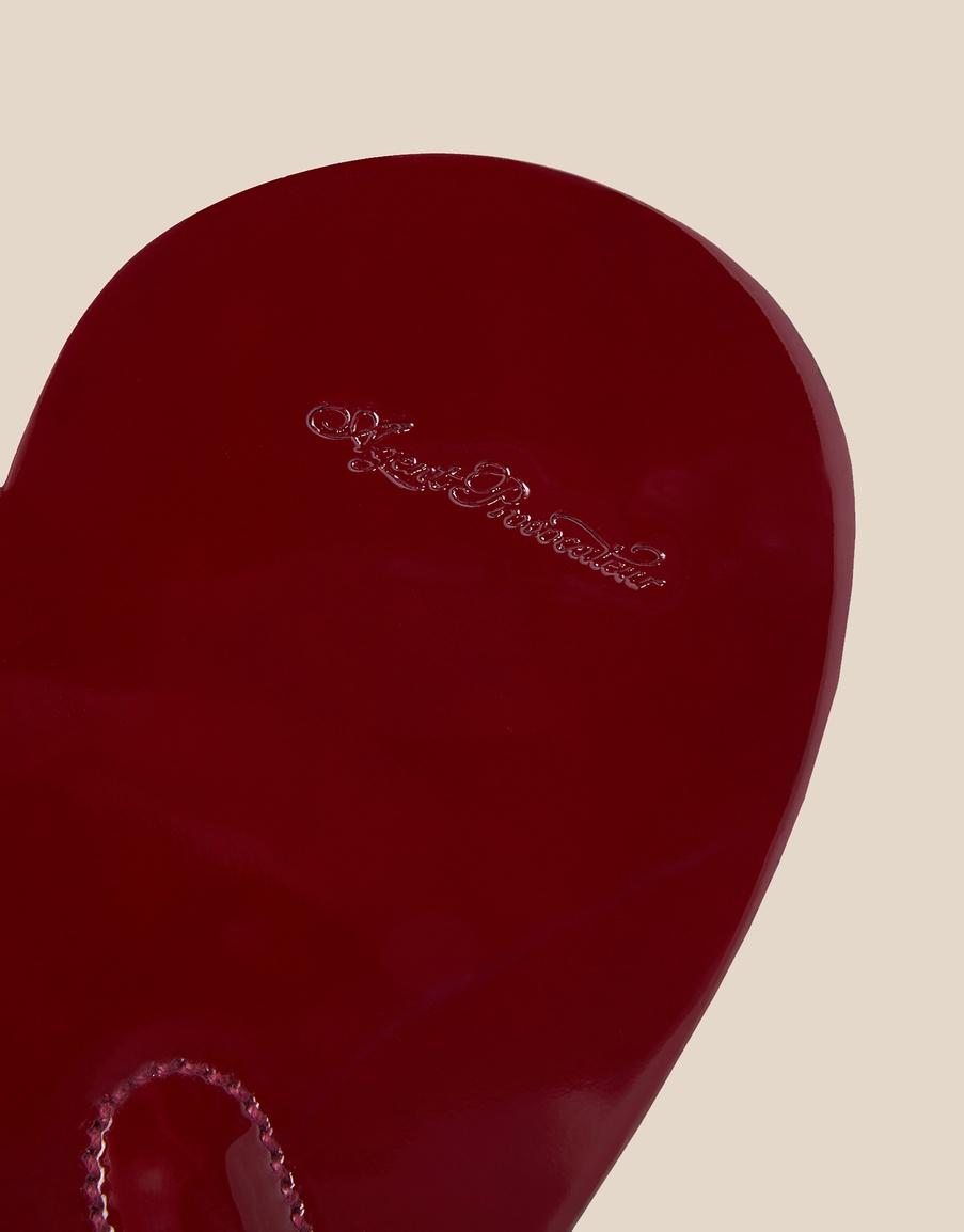 Красная кожаная хлопушка Grazini