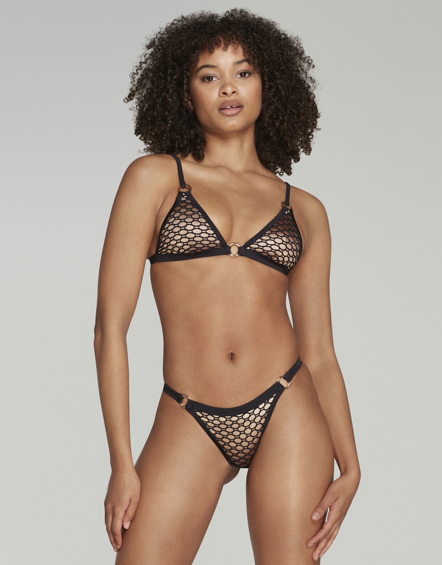 Черный топ купальника Dominic