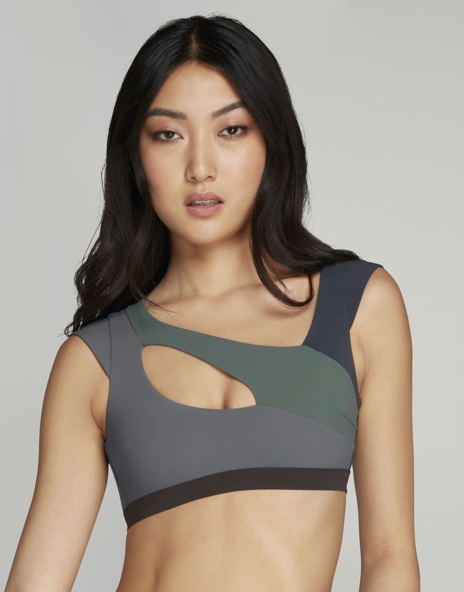 Топ купальника цвета хаки Izaro