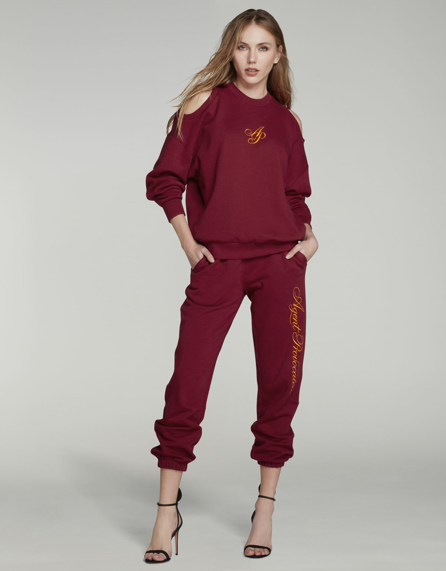 Красный свитшот с логотипом Rayley