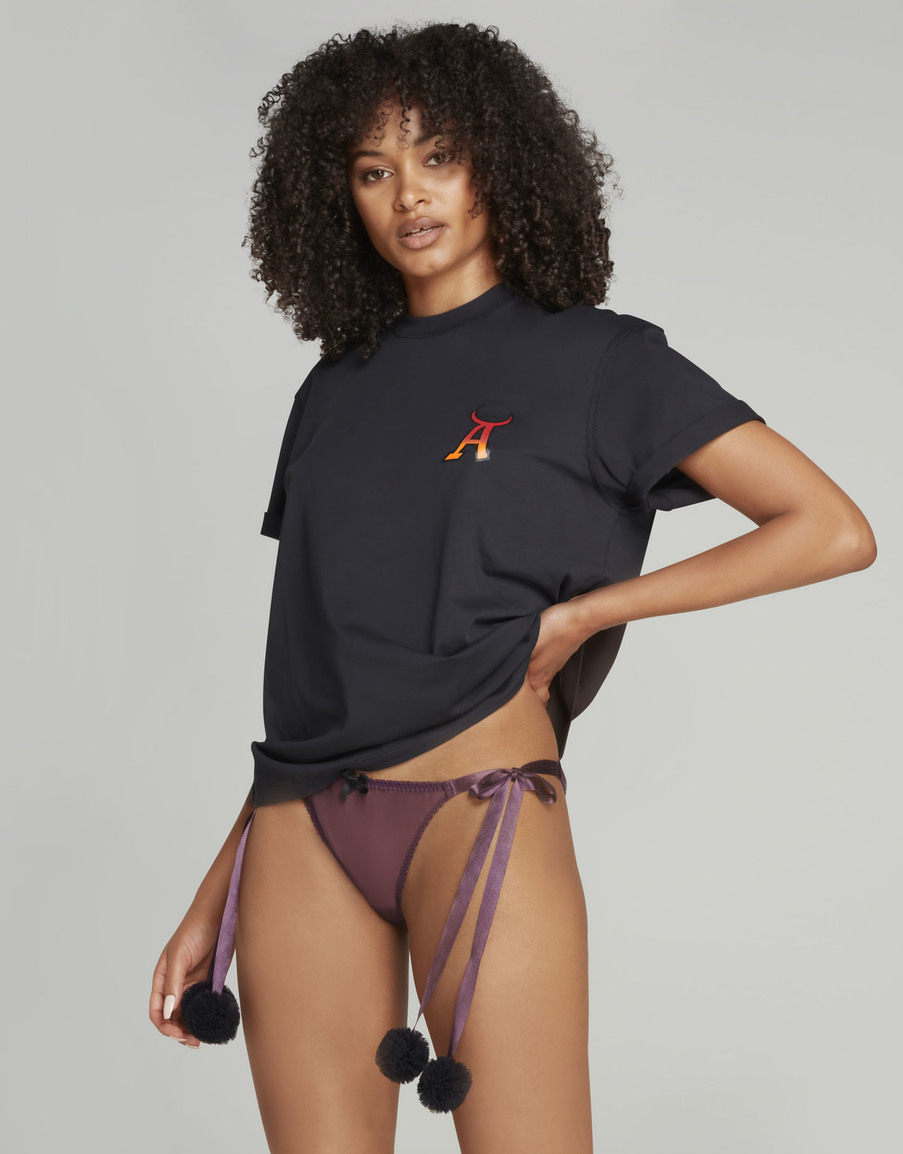 Черная футболка с логотипом Devlinn