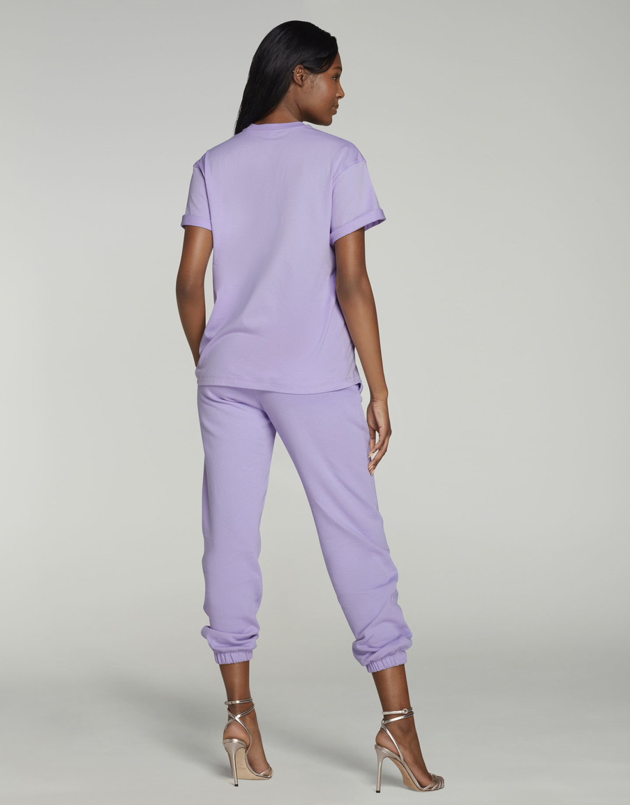 Сиреневая футболка с логотипом Rayley