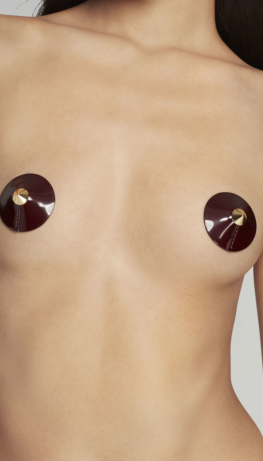 Бордовые кожаные накладки Roxxy