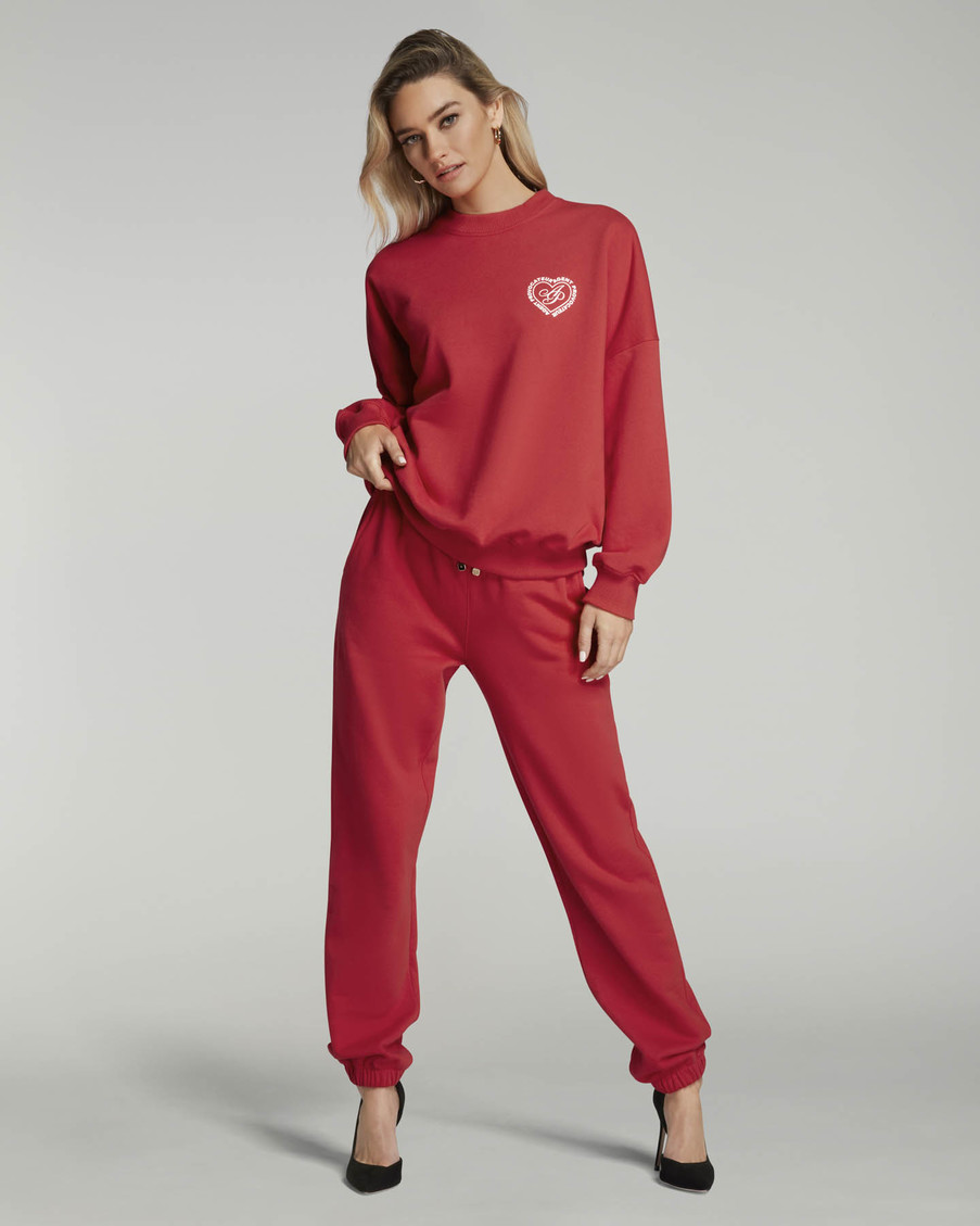 Красный свитшот Darsia