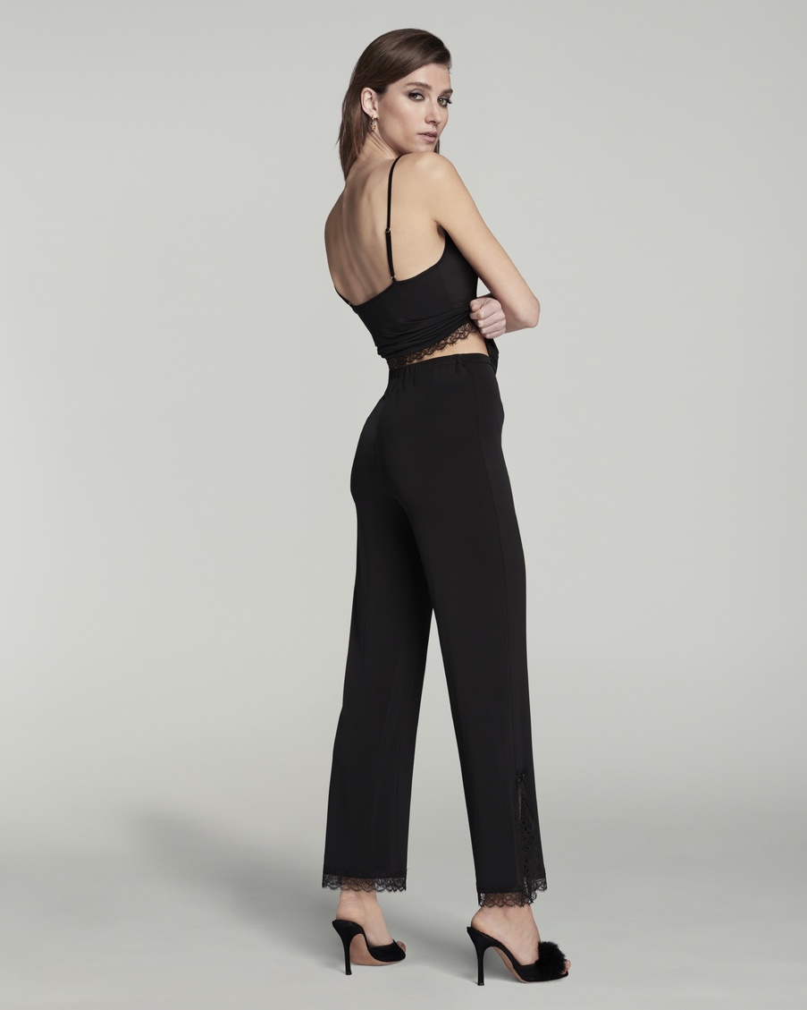 Черные брюки пижамы Gisele Jersey