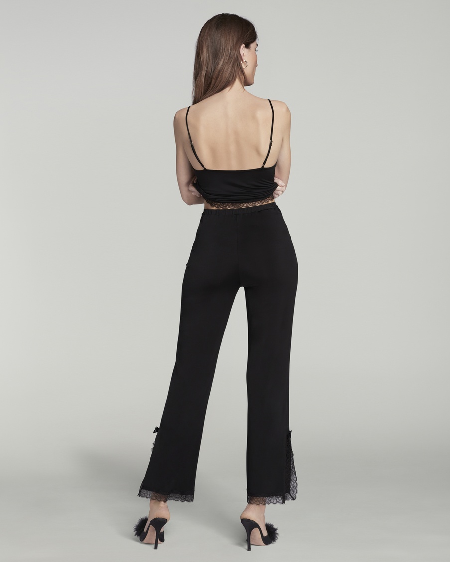 Черные брюки пижамы Gisele Jersey