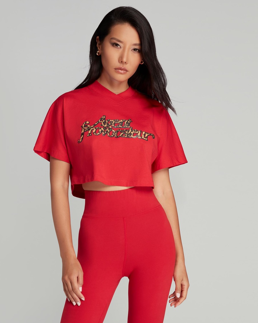 Красный кроп-топ Rayley