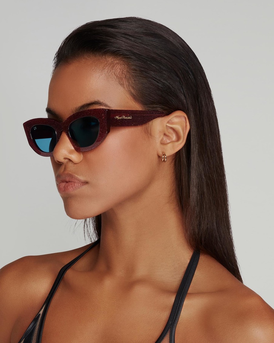 Розовые солнцезащитные очки Kitti