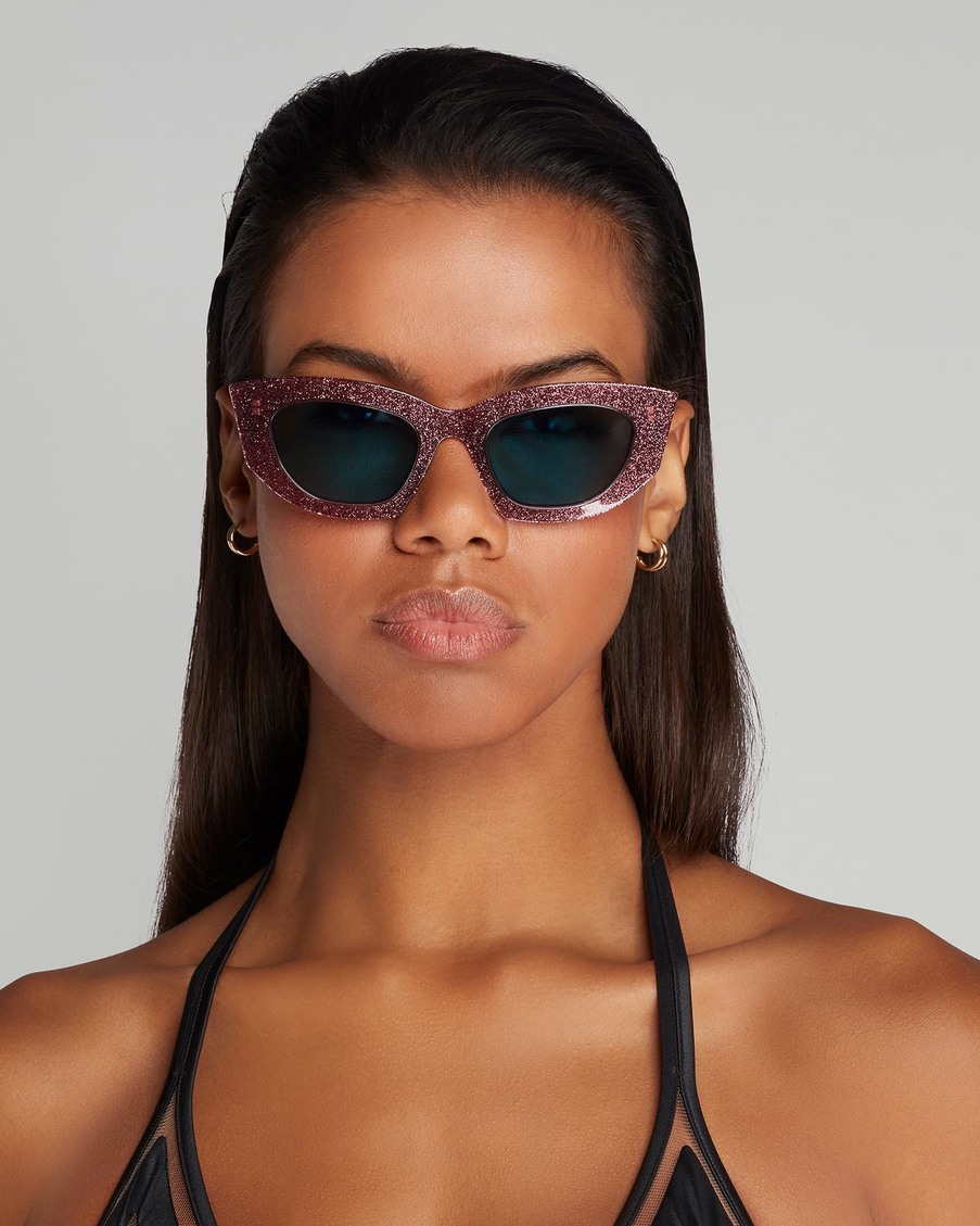 Розовые солнцезащитные очки Kitti