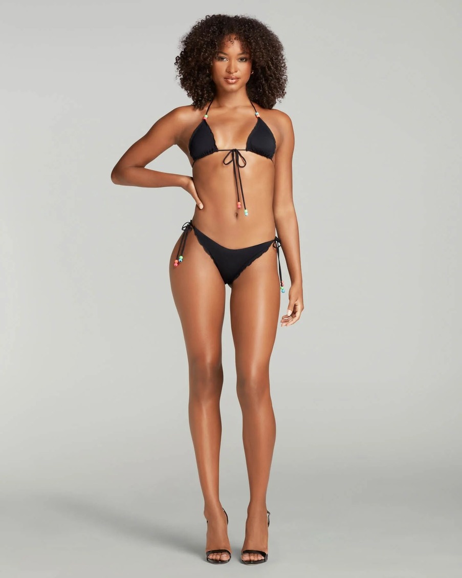 Черный топ купальника Lely