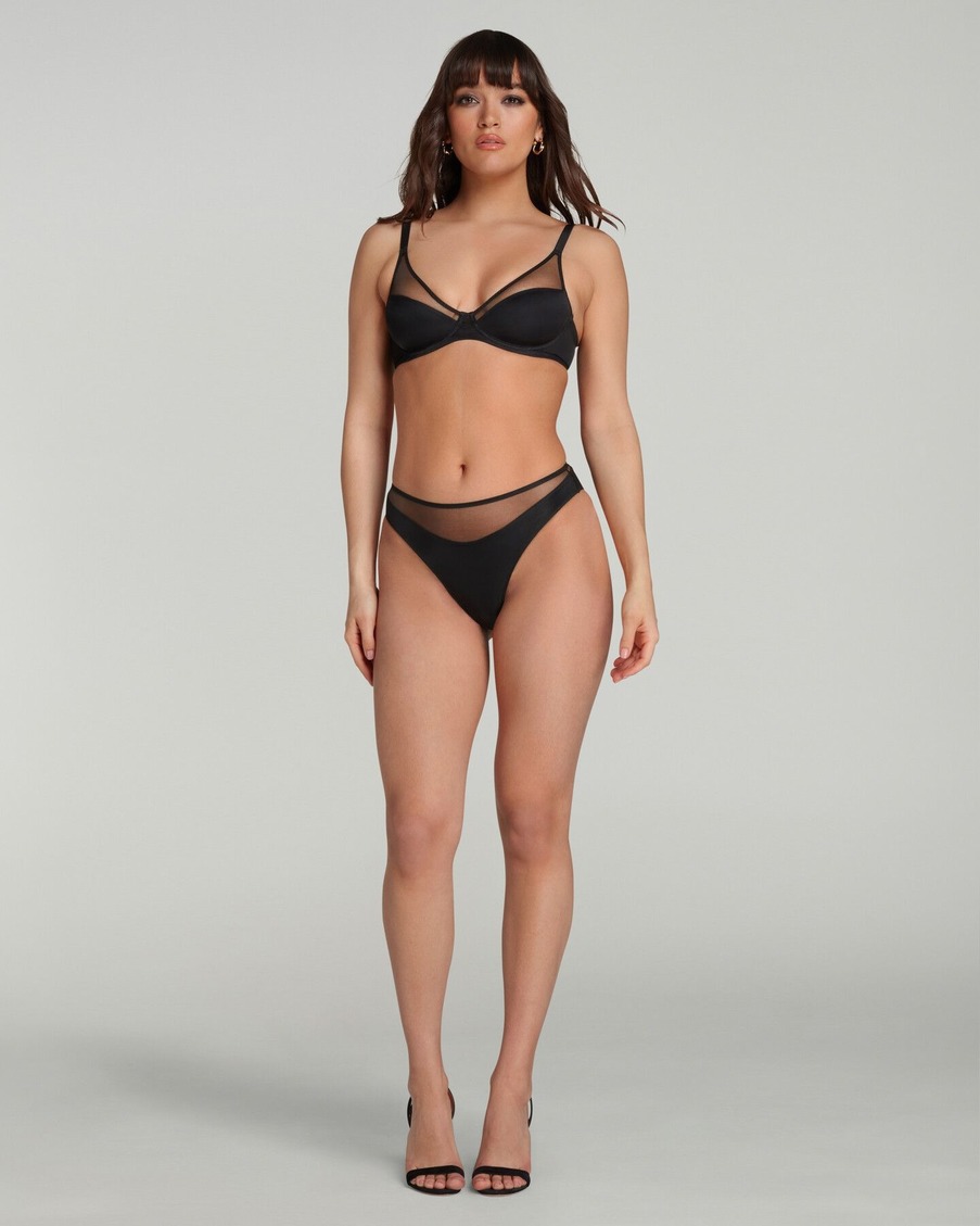 Черные трусы с высокой посадкой Lucky