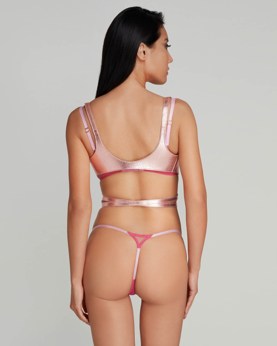 Портупея цвета розового золота Meja