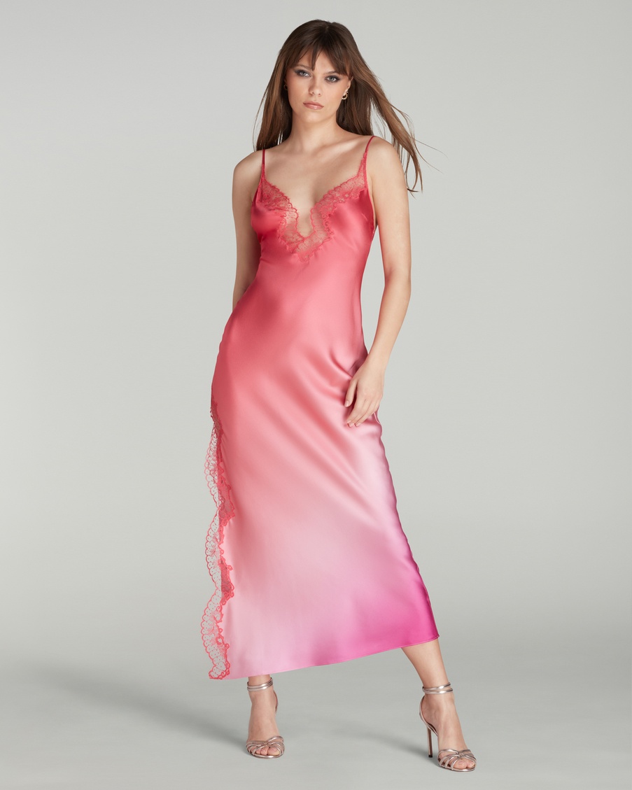 Коралловая сорочка с градиентом Bellini