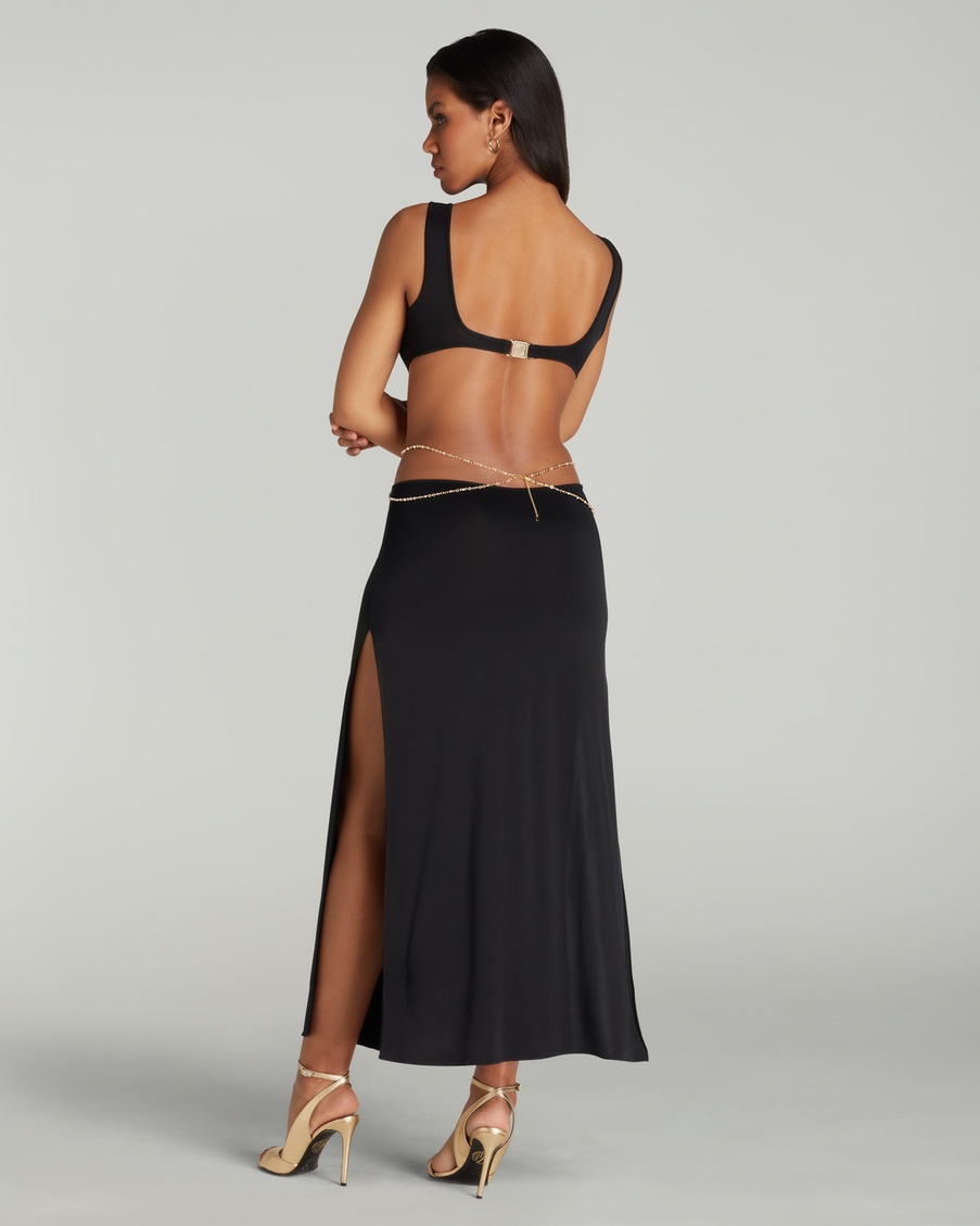 Черное пляжное платье Christiana