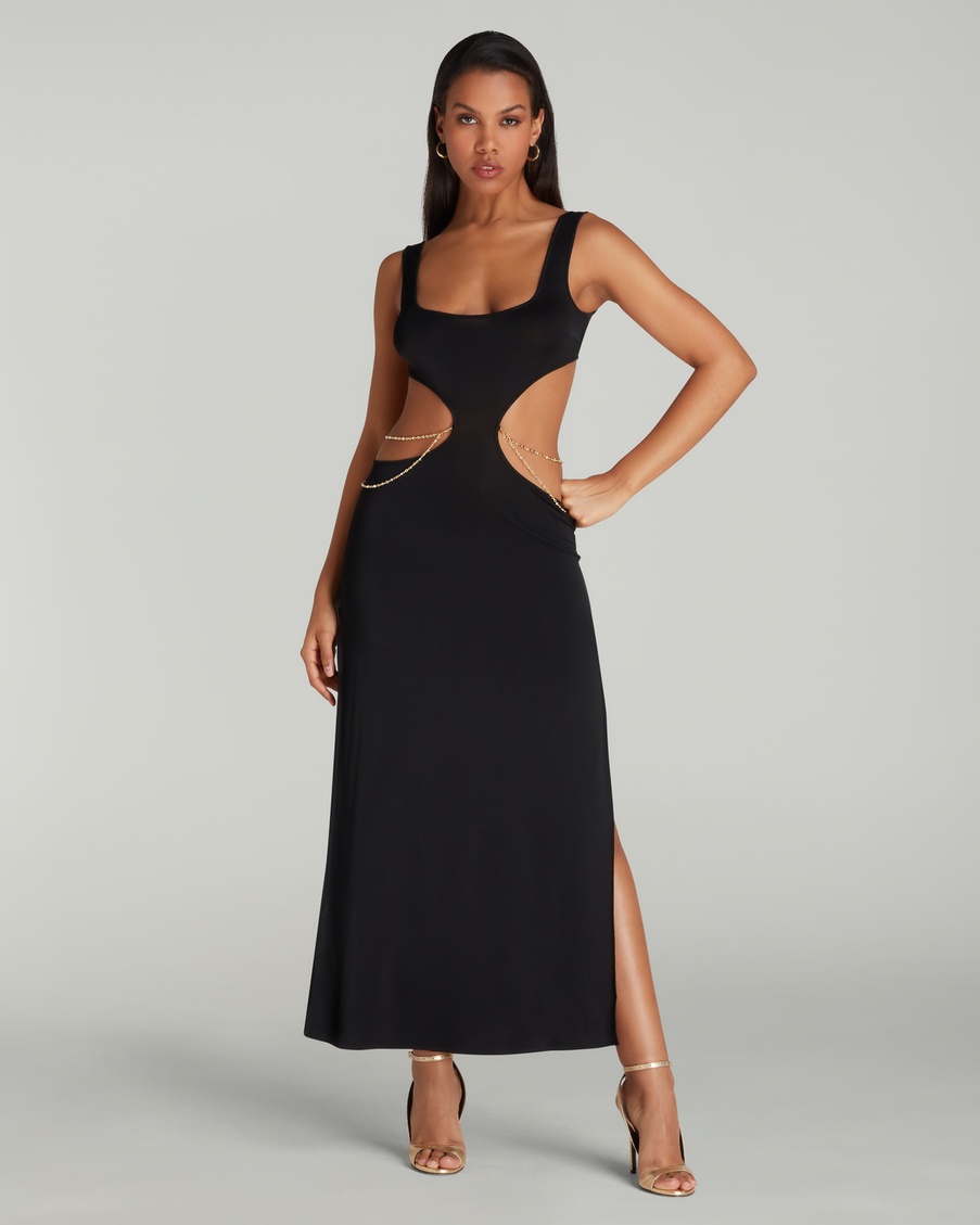 Черное пляжное платье Christiana