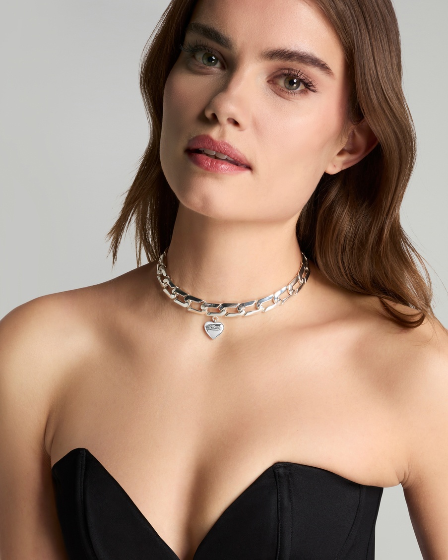 Серебристый чокер Anabella